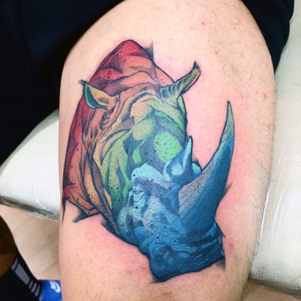 tatuaje rinoceronte 47
