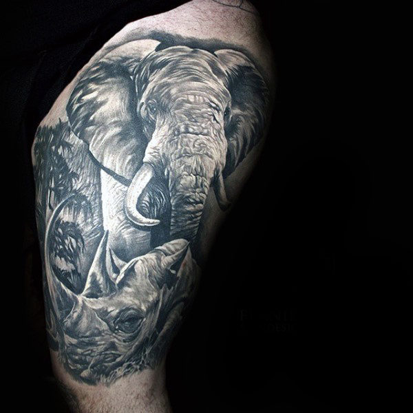 tatuaje rinoceronte 86