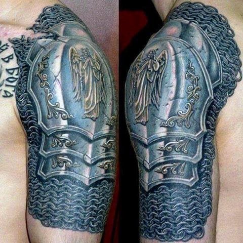 tatuaje armadura 45