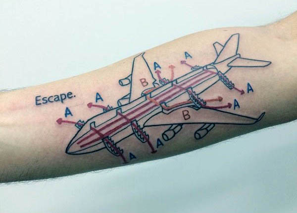 tatuaje avion 41