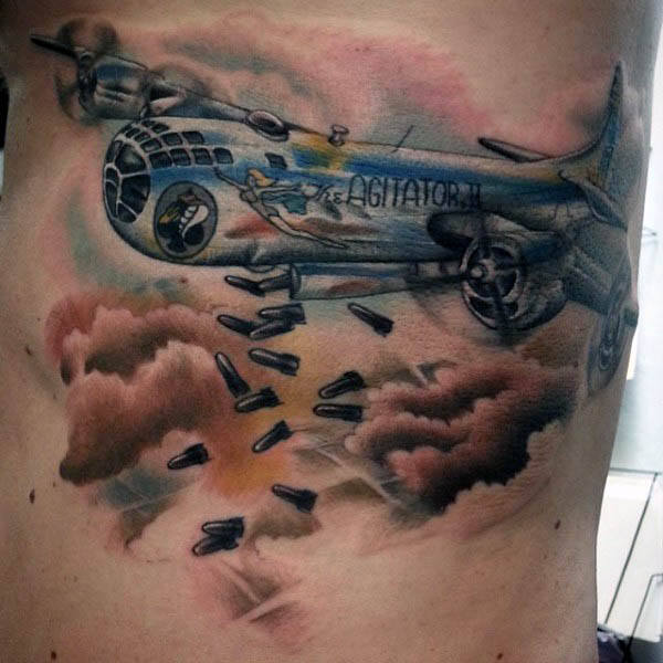 tatuaje avion 49