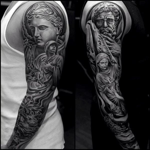 tatuaje estatua romana65