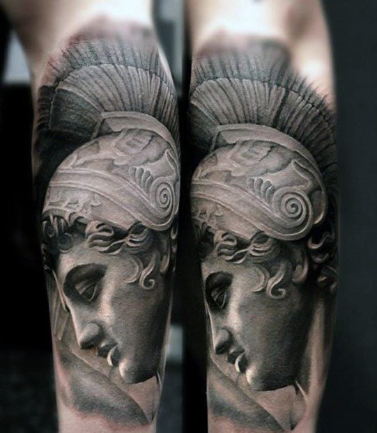 tatuaje estatua romana77