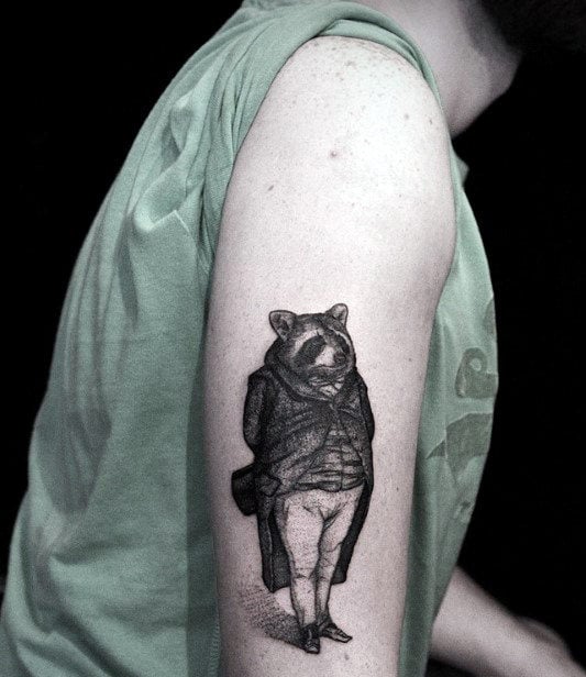 tatuaje mapache 03