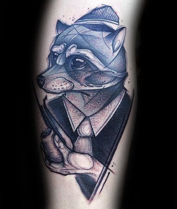 tatuaje mapache 101