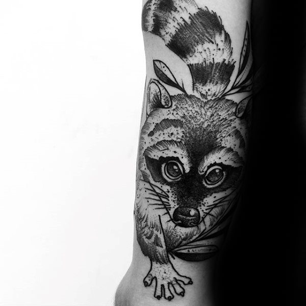 tatuaje mapache 13