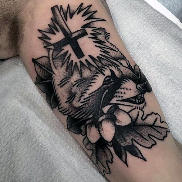 tatuaje mapache 131