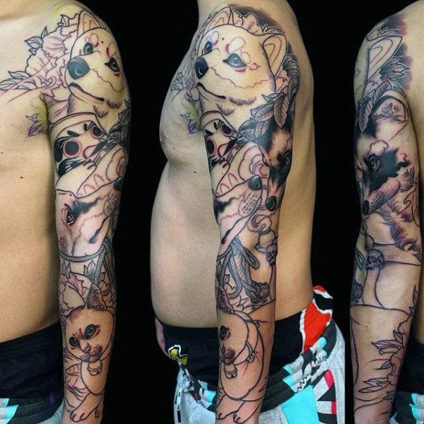 tatuaje mapache 37