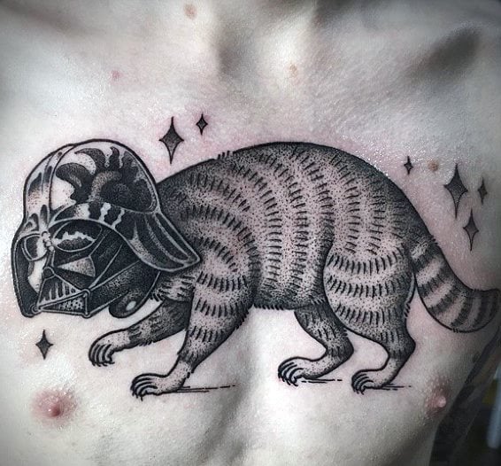 tatuaje mapache 93