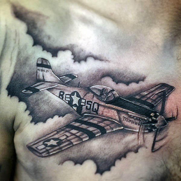 tatuaje avion 23