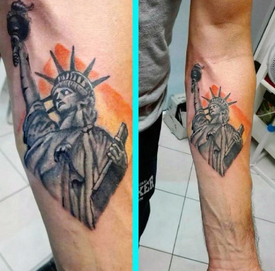 tatuaje estatua de la libertad 67
