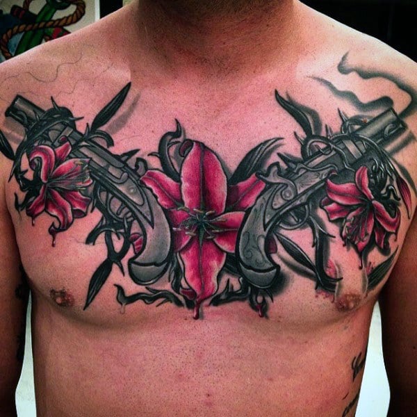 tatuaje pistola hombre 135