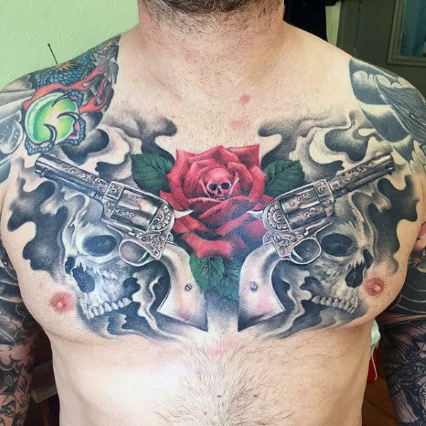 tatuaje pistola hombre 51