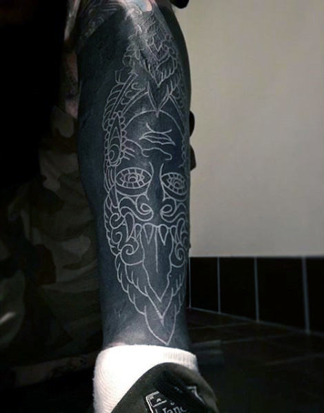 tatuaje tinta blanca 167