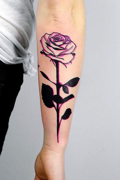 tatuaje rosa 107