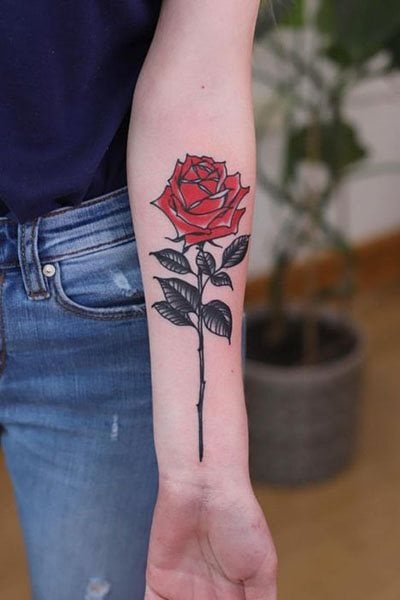 tatuaje rosa 229