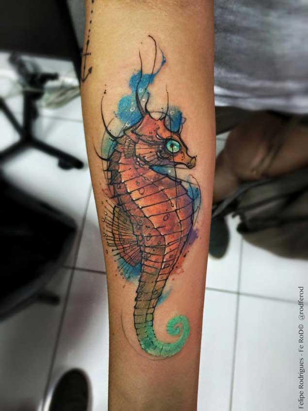 tatuaje caballito de mar 281