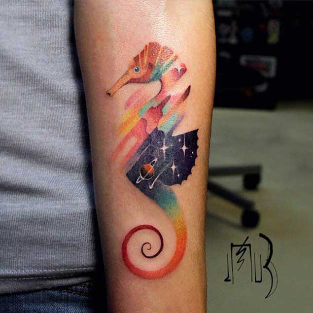 tatuaje caballito de mar 35