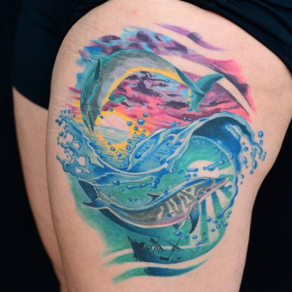 tatuaje delfin 200