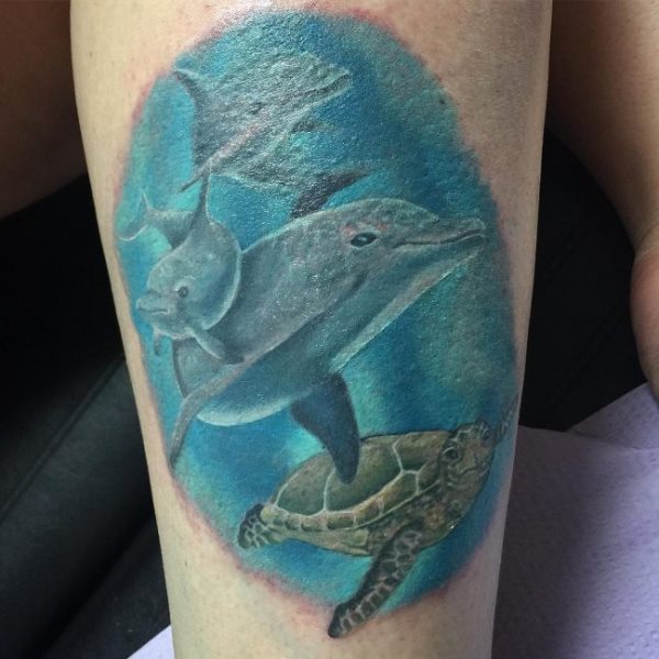 tatuaje delfin 86