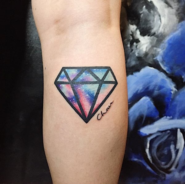 tatuaje diamante 284