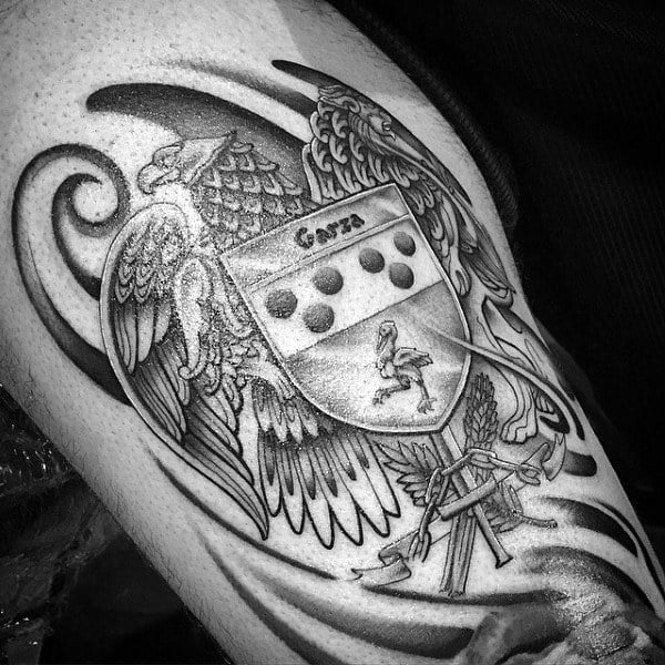 tatuaje escudo familia heraldico 48