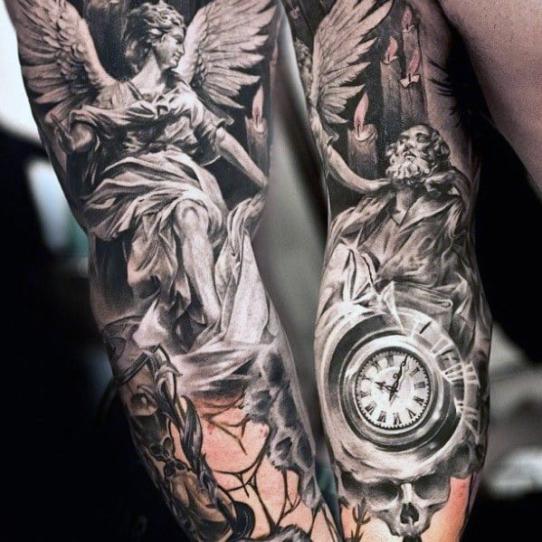 tatuaje estatua angel 15