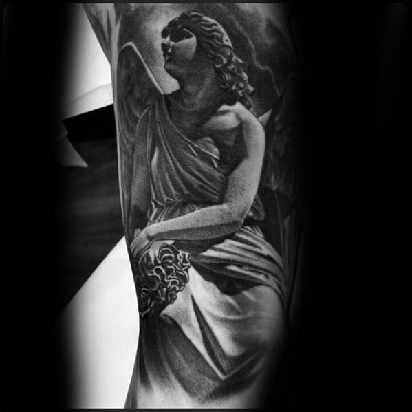 tatuaje estatua angel 35