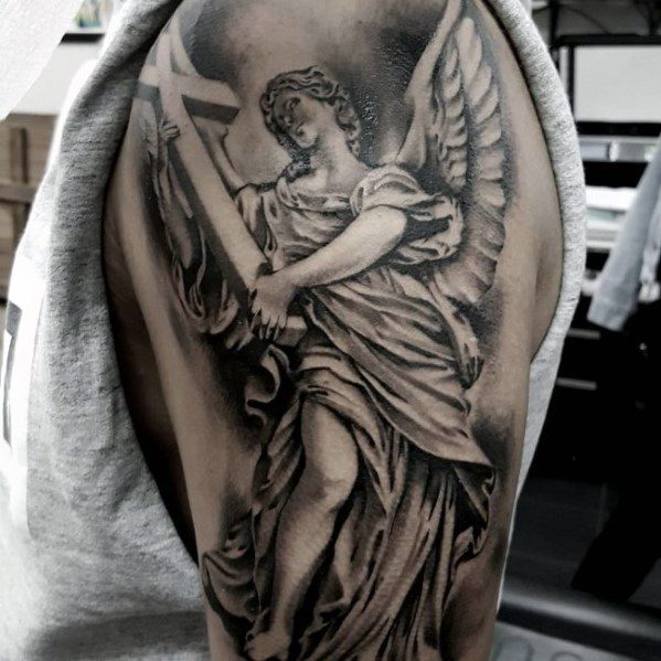 tatuaje estatua angel 47