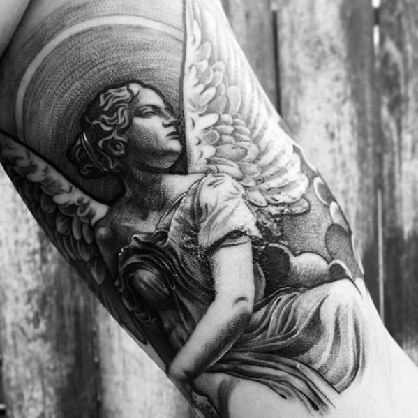tatuaje estatua angel 67