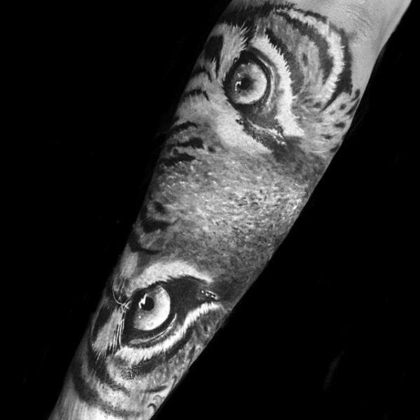tatuaje ojos de tigre 13