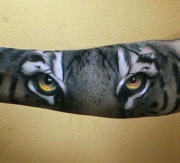 tatuaje ojos de tigre 29