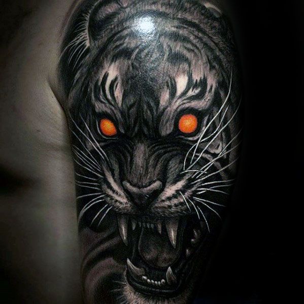 tatuaje ojos de tigre 39