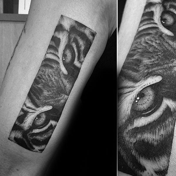 tatuaje ojos de tigre 61
