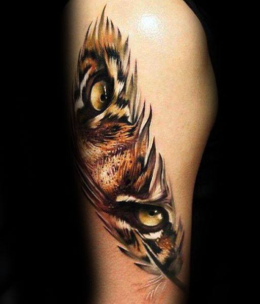 tatuaje ojos de tigre 79