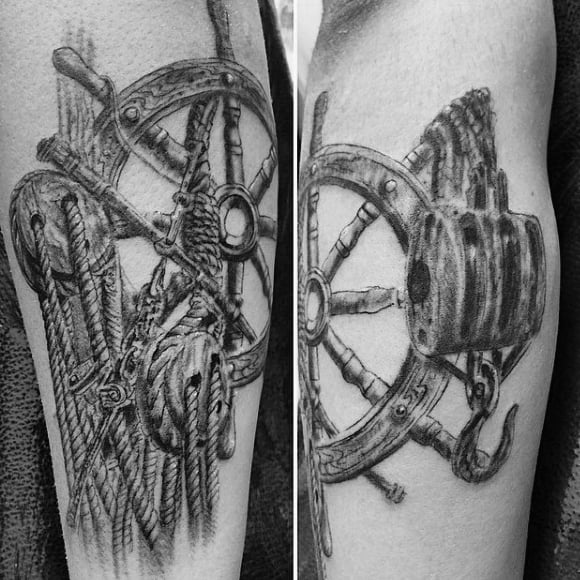 tatuaje timon barco 100