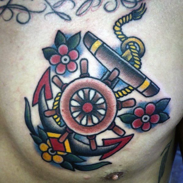 tatuaje timon barco 22