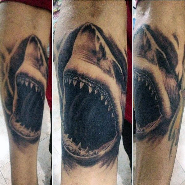 tatuaje mandibula tiburon 66