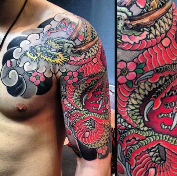 tatuaje dragon japones 129
