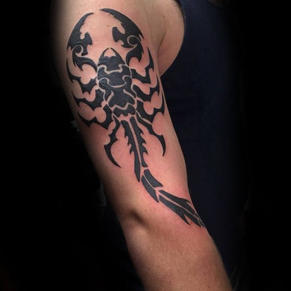 tatuaje escorpion tribal 03