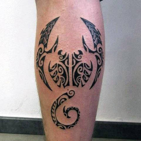 tatuaje escorpion tribal 21