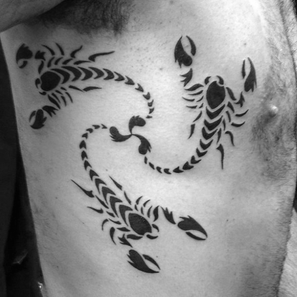 tatuaje escorpion tribal 39