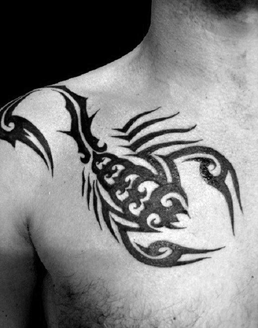 tatuaje escorpion tribal 63