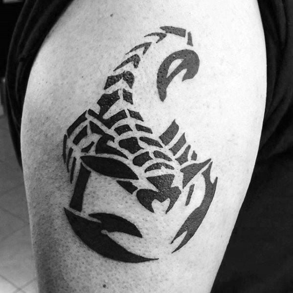tatuaje escorpion tribal 87