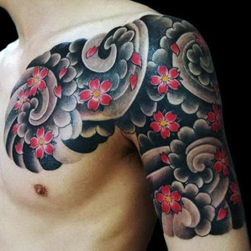 tatuaje nube japonesa 11