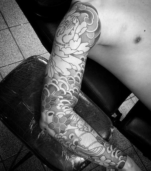 tatuaje olas japonesas 85