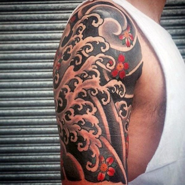 tatuaje olas japonesas 87