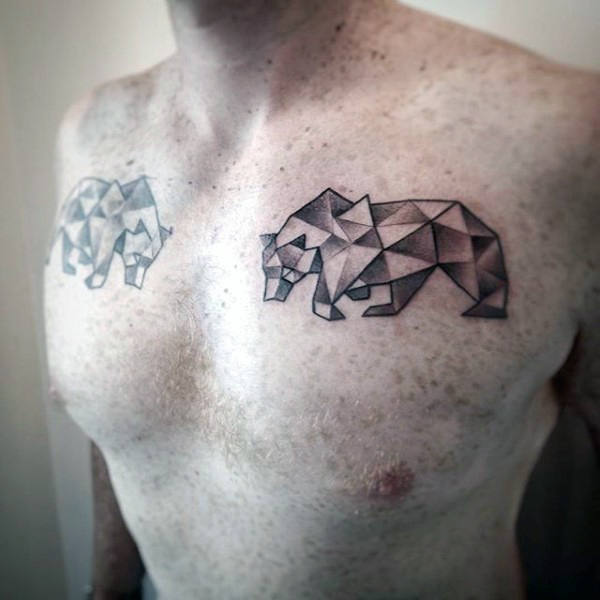 tatuaje oso geometrico 101