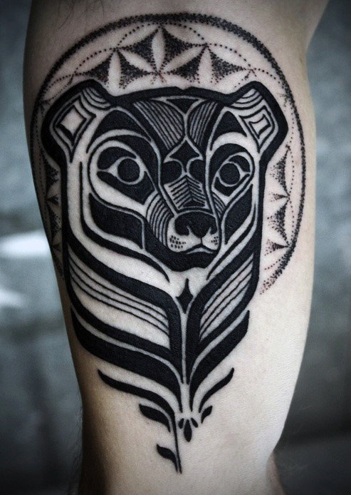 tatuaje oso geometrico 13