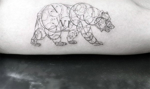 tatuaje oso geometrico 15